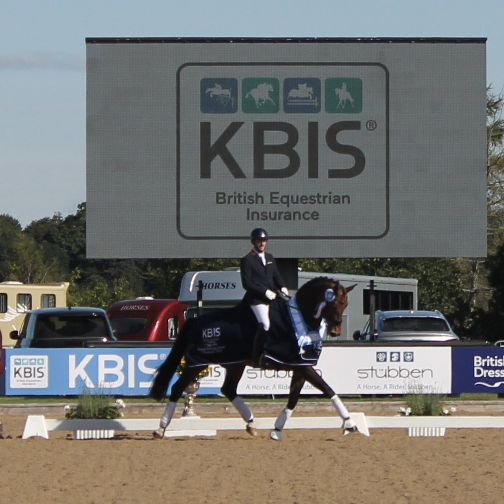 Congratulations to our first ever KBIS Young Dressage Horse 7 Year Old Champions, Michael Eilberg &amp; MSJ Encore 👏👏

They took the top spot with a whopping 78.90% 🏆 

<a href="/britishdressage/">British Dressage</a> <a href="/horsehealthcouk/">LeMieux Products</a> 

#insurewithKBIS