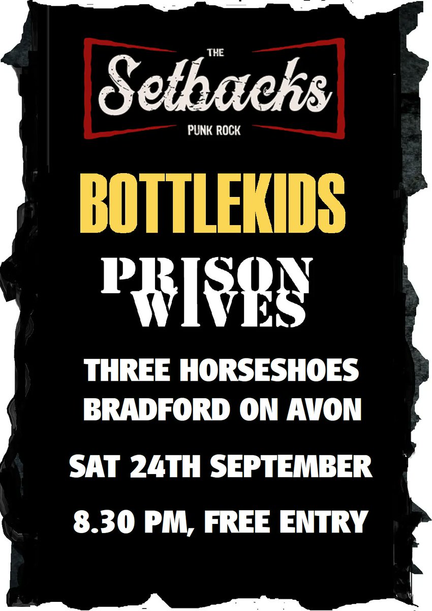 TheSetbacks1's tweet image. Our next gig