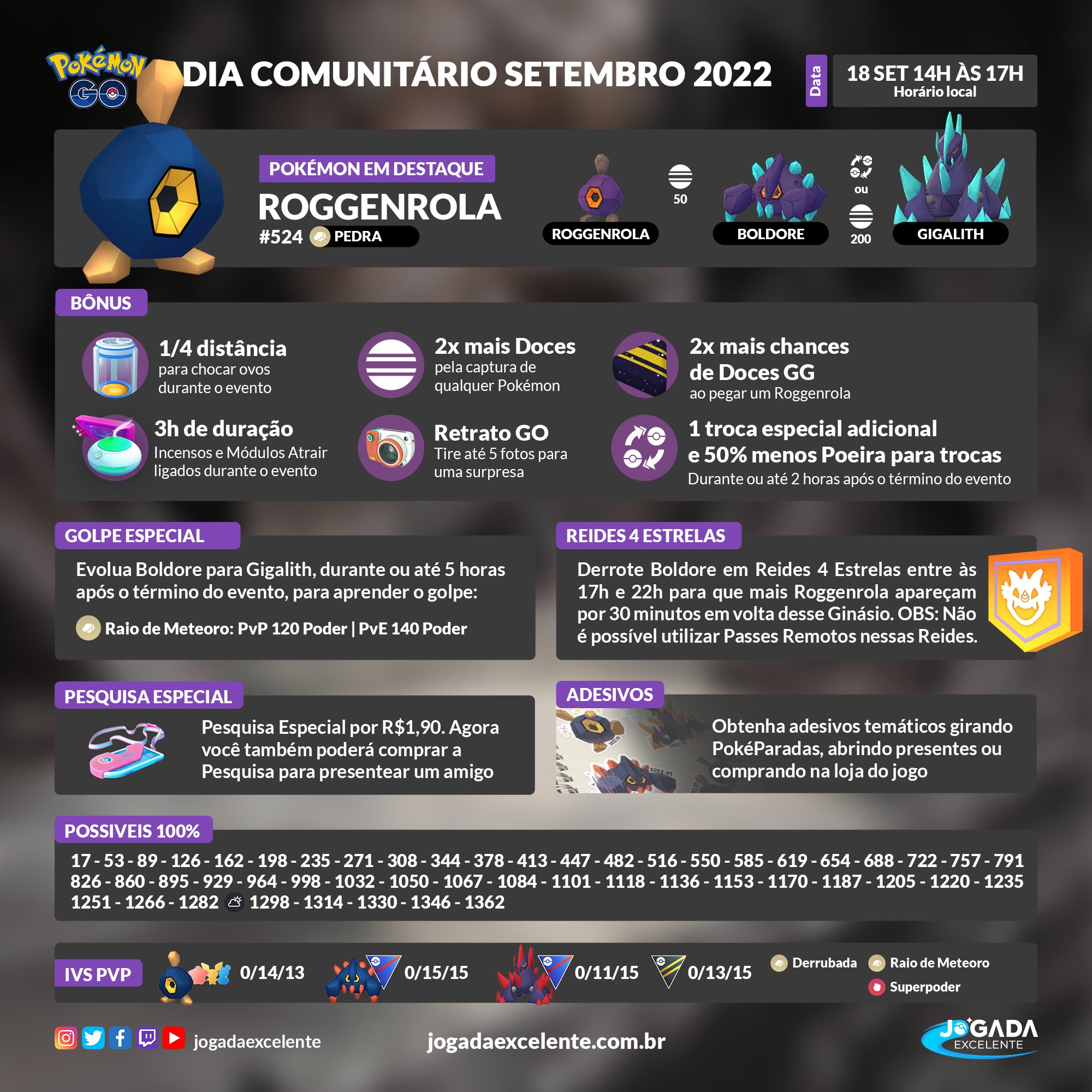 Jogada Excelente on X: Pokémon GO: A Temporada de Interlúdio, 11ª  Temporada da Liga de Batalha GO, começa hoje! Confira mais detalhes com  esse guia e se prepare. Data: A partir de