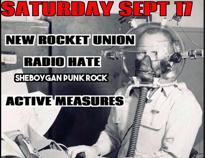 newrocketunion's tweet image. Tonight at Eagles 34
9pm Active Measures 
10pm @RadioHateWI 
11pm New Rocket Union