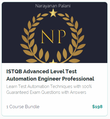 narayananpkarur's tweet image. Learn the interesting best practices of #ISTQB #TestAutomationEngineering with good amount of practice questions to prepare for the exam!
engineers-hub.teachable.com/courses