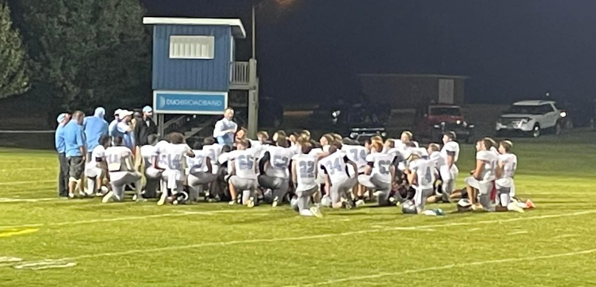 danvillefbcoach's tweet photo. Biggest Comeback in the 50 years of CCHS Football!! Down 0-21 and roared back to win 22-21!! A lot of resolve on display!! I love this team!! #HomecomingSpoilers #GoCaseyGo #50YearsOfRebelFootball https://t.co/jznsX1k7sy