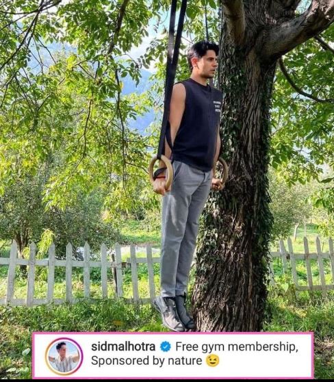 Sidharth Malhotra ditched weightlifting in gym to enjoy work out session amidst nature in Manali, and the view is just 👌🏻
.
.
.
#sidharthmalhotra #sidhearts #sidharthmalhotrafans #sidharthmalhotralover #sidharthmalhotraweloveyou #sidharthmalhotra_universe #sidharthmalhotrafc