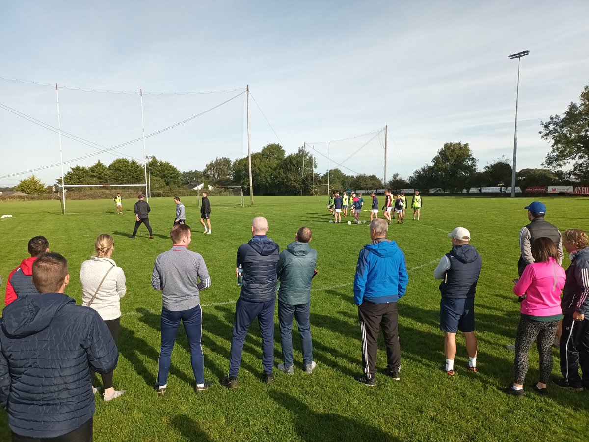 BellewPaul's tweet photo. Superb event this morning organised by @CoachingGalway and Dennis Carr for coaches around the county. Thanks to John Divilly, our @Galway_GAA Senior squad &amp; u16 Academy teams and the Football Committee for their input with more workshops in the pipeline over next couple of months https://t.co/uRULssT99A