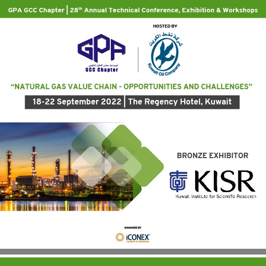 gpa_gcc_chapter's tweet photo. #GPAGCCChapter Welcomes @kisrofficial as Bronze Exhibitor
18-22 September 2022 I The Regency Hotel, Kuwait
#oilgas #gpagccchapter #gcc #energy #carbon #gas #naturalgas #response #readiness #iconex #iconexglobal #naturalgas #decarbonization #oilandgasindustry #gasoperations https://t.co/RnNzWKoSwR