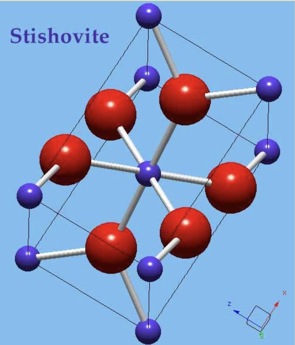 ClassLaws's tweet photo. @MineralCup Even with my old nickname being calcite, I'm still voting for Stishovite! It's tetragonal crystalline structure consists of 3 axes at right angles with 2 being of equal length #MEA410 https://t.co/99jIW5fher