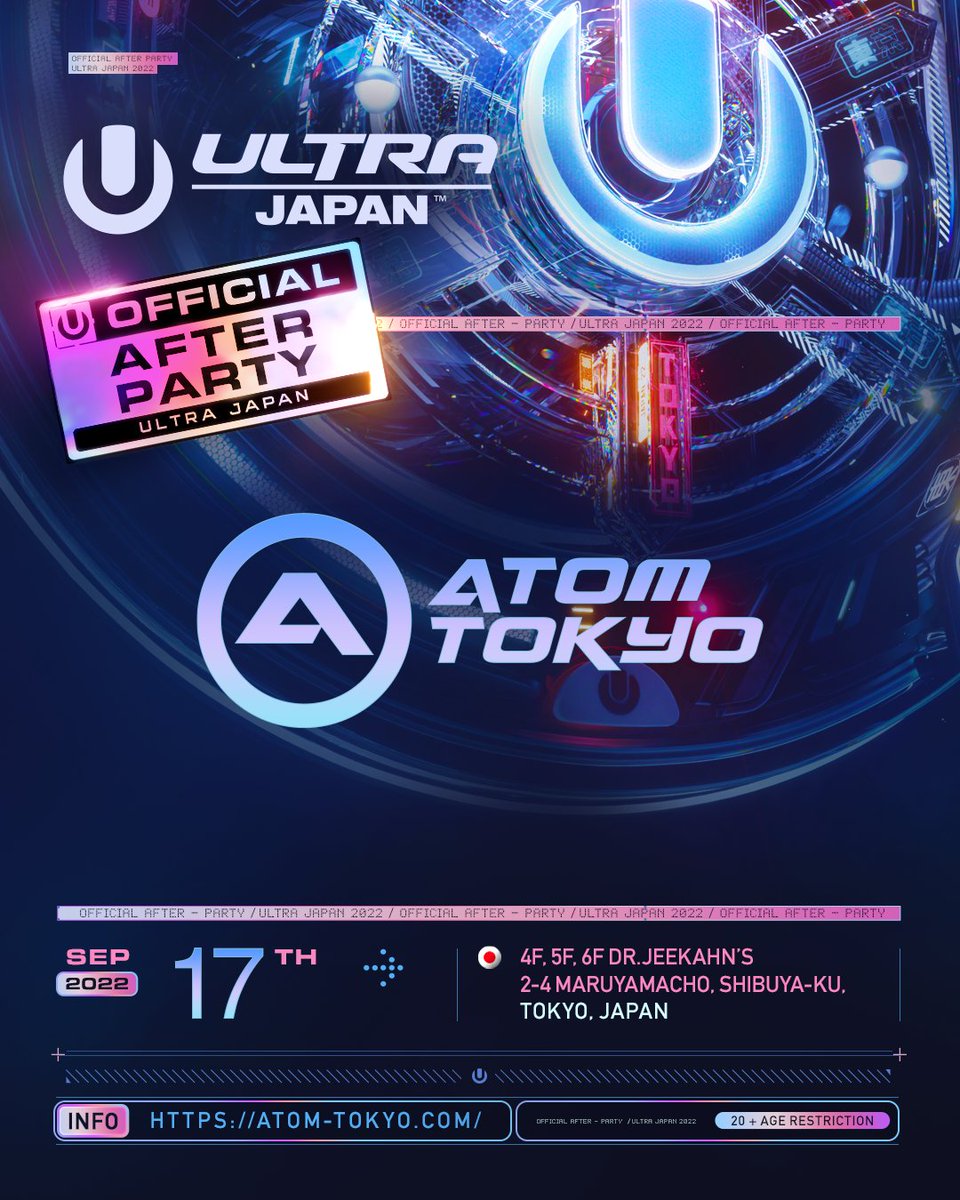 UltraJapan's tweet photo. まだまだ今夜は続く🌃
After Partyに参加せよ。

This night is forever🌃
Join the After Party.

#ULTRAINFO https://t.co/dazQC16xIZ