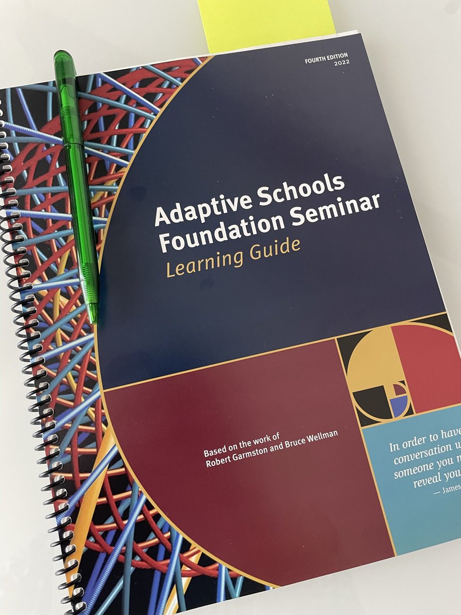 #AdaptiveSchools training day one complete! Great content, conversations &amp; strategies. #lifelonglearning #leadership #education