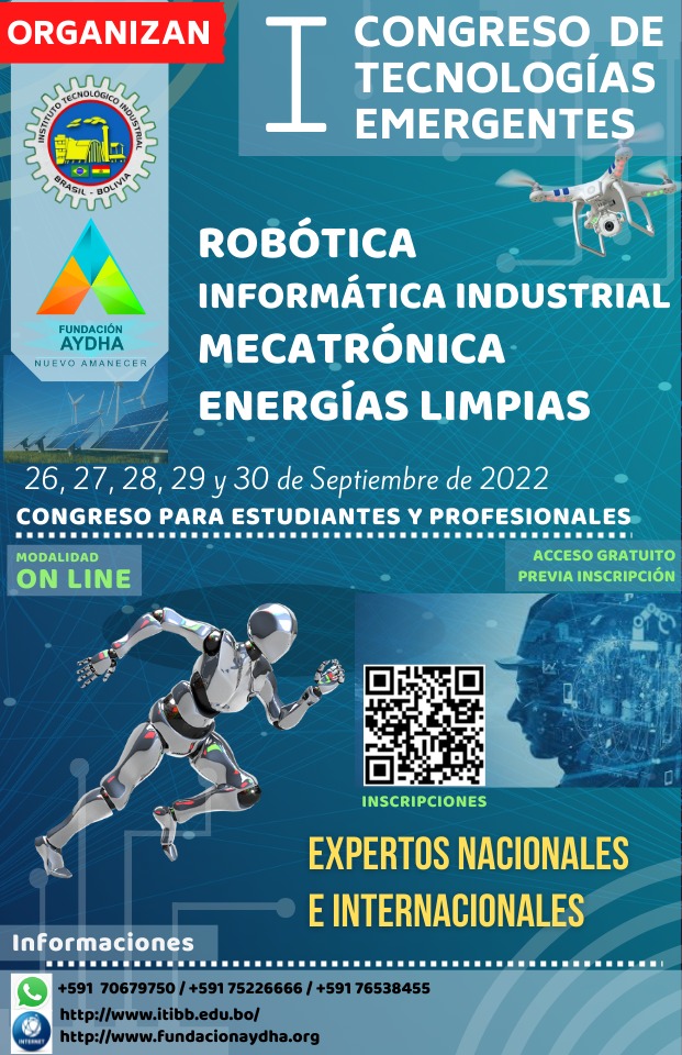 FundacionAydha's tweet photo. I CONGRESO DE #TECNOLOGÍAS #EMERGENTES 🇧🇴
🌐ZOOM/FACEBOOK
📅#26SEP a #30SEP
✅Panelistas Internacionales
📌¡𝐈𝐍𝐒𝐂𝐑𝐈𝐁𝐄𝐓𝐄
https://t.co/eTxSJeM2jg
📞 https://t.co/Moe2nxXoT8
@Ronald_vanLoon @HaroldSinnott @PNUDBolivia @Bolivia_MHE @bithumano @AndronicoRod @FreddyMamani_Bo https://t.co/ROGfwpbqWs