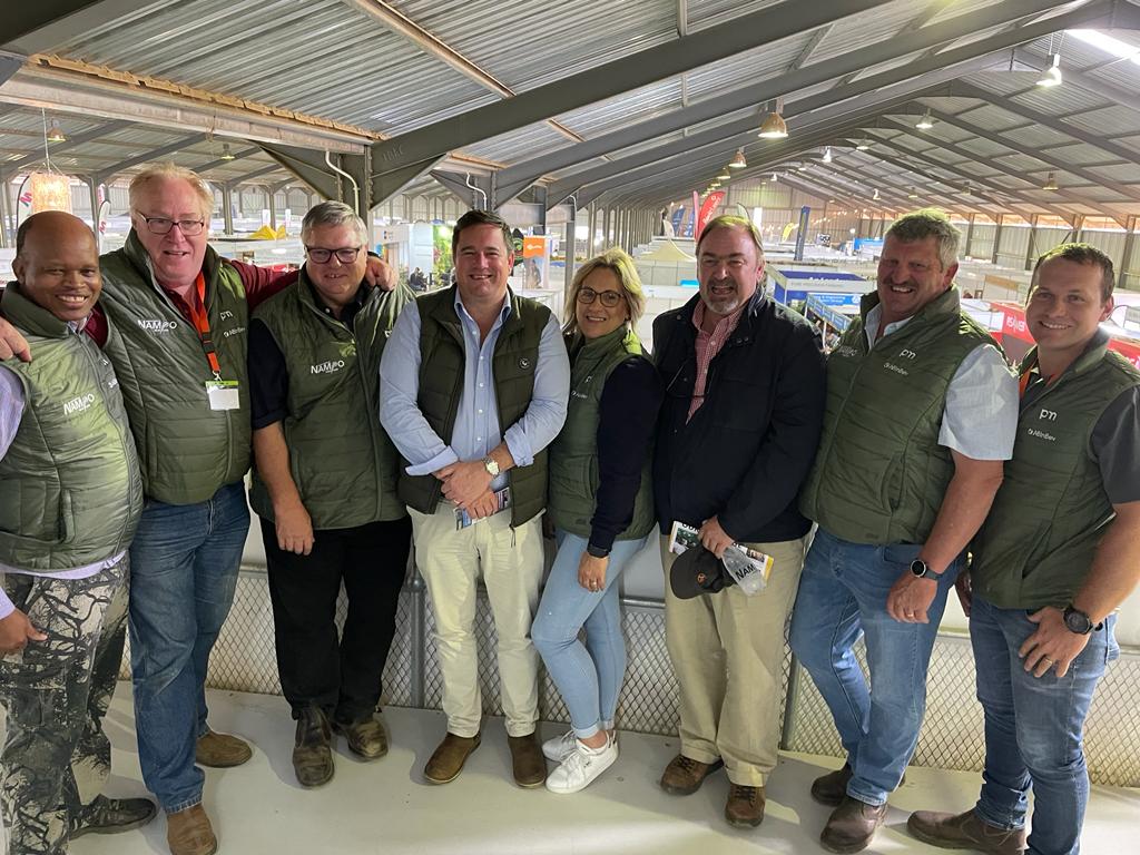 Our_DA's tweet photo. Today DA Leader, @jsteenhuisen attended the NAMPO agricultural show in Bredasdorp in the Overberg district of the Western Cape where he engaged with farmers and other role players in the sector on South Africa’s unfolding cost of food crisis. https://t.co/2U2EhRV9TD
