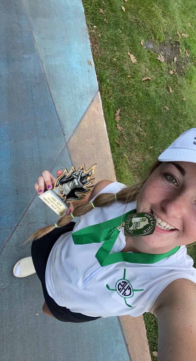 maddiefleckgolf's tweet photo. Placed 2nd at the WBL Conference Championship with a 79! Our Team was first with 386! First time EVER girls golf has won for Celina! Go Dawgs๐ช๐ #golf #wblchamps #firstplace #celina #celinabulldogs #godawgs #highschoolgolf #ohsaa #ohsaagolf #collegegolf #uncommitted https://t.co/AuZp3MPURy