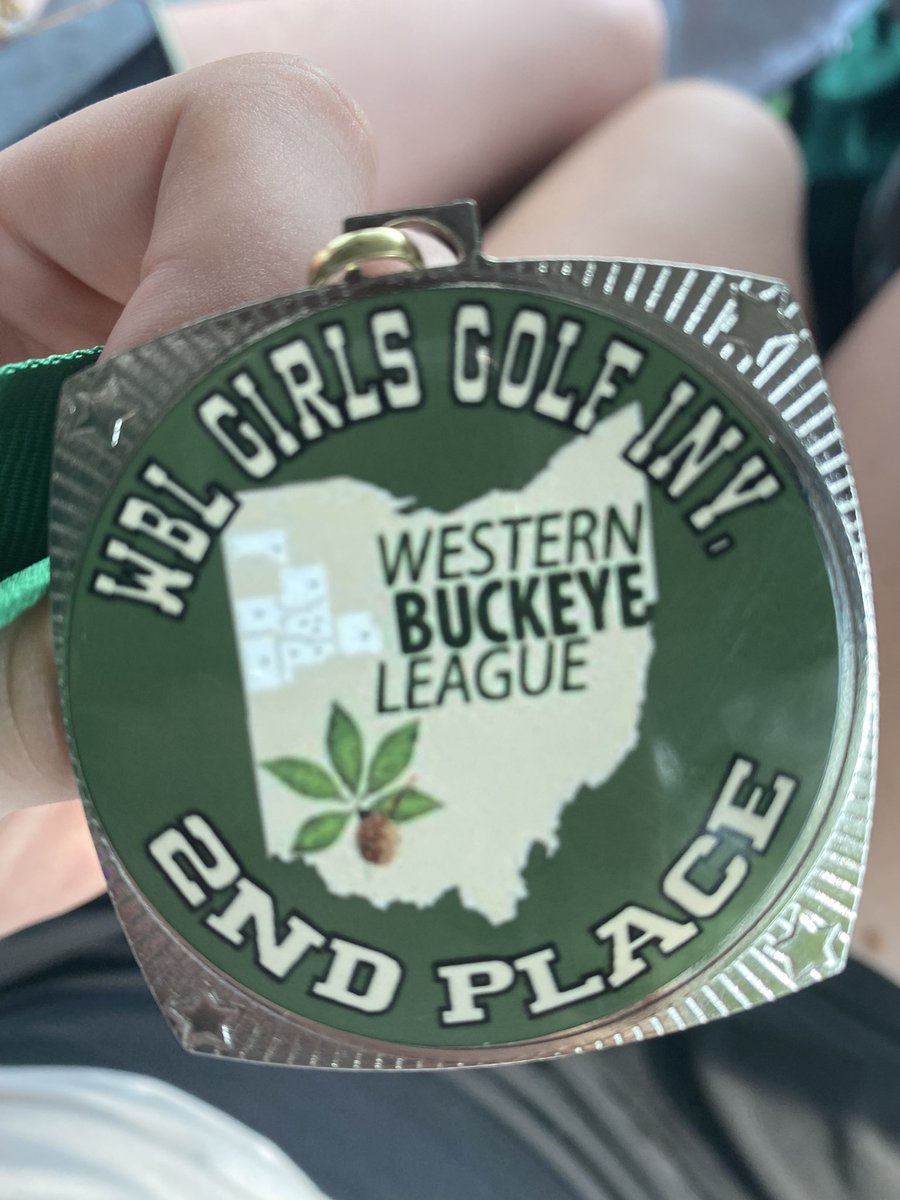 maddiefleckgolf's tweet photo. Placed 2nd at the WBL Conference Championship with a 79! Our Team was first with 386! First time EVER girls golf has won for Celina! Go Dawgs๐ช๐ #golf #wblchamps #firstplace #celina #celinabulldogs #godawgs #highschoolgolf #ohsaa #ohsaagolf #collegegolf #uncommitted https://t.co/AuZp3MPURy