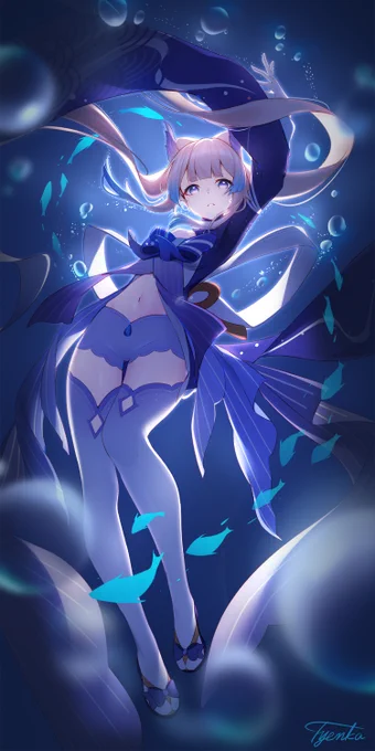 深海の加護#原神 #GenshinImpact #珊瑚宮心海イラストコンテスト 