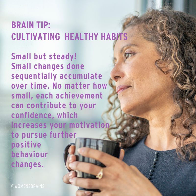 To build &amp; maintain healthy habits start small, both in terms of the number of behaviours that you target at a time, and in terms of the size/scope of those behaviours. The more often you repeat a behaviour, the faster a habit is established. Progress is the goal, not perfection.