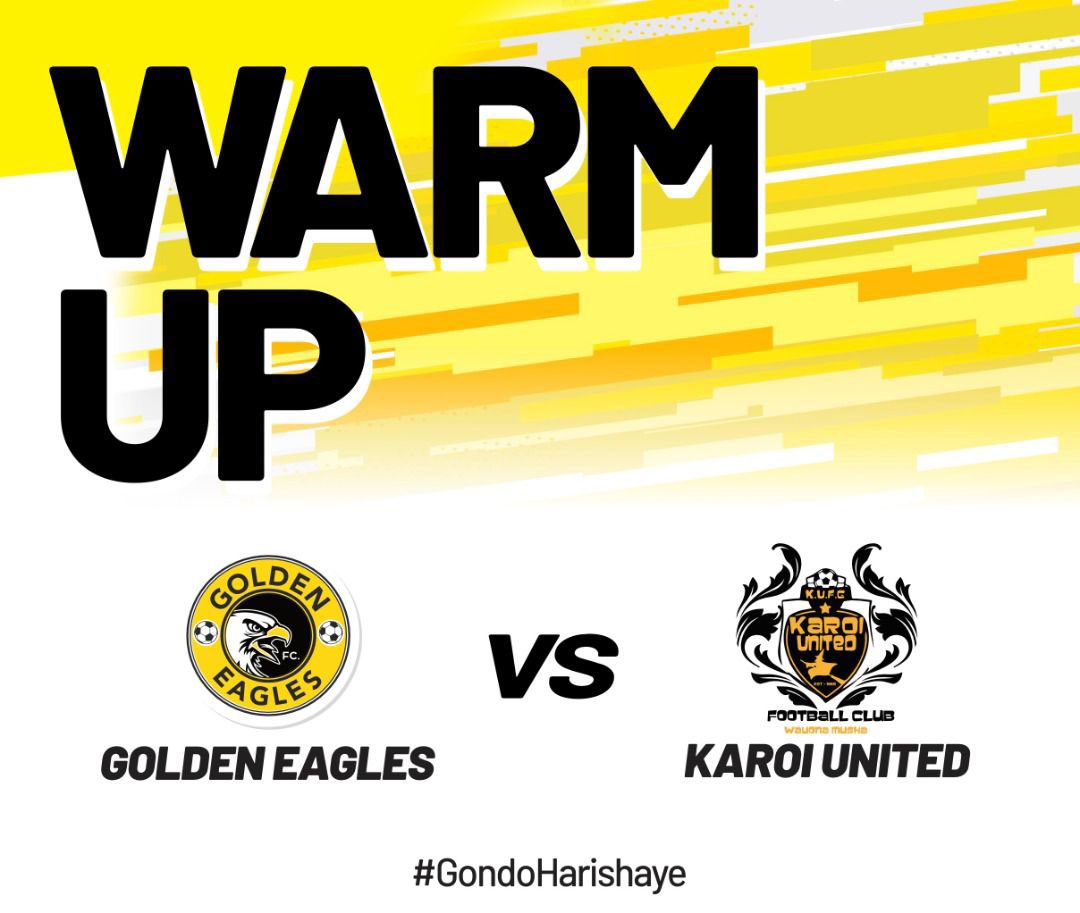 GoldenEaglesZim's tweet photo. Warmed up and ready to take on Karoi United 

📍 Ellis Robbins 
⏰ 2pm kickoff 

#GondoHarishaye https://t.co/PffjbRQ3Sp
