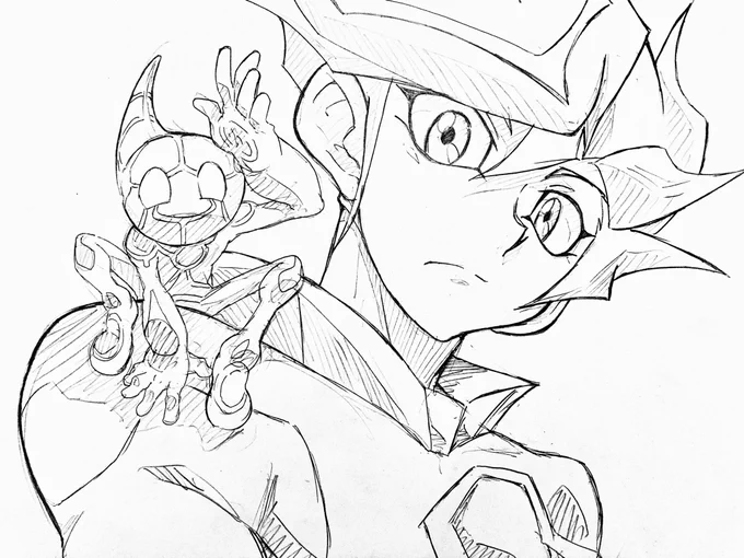 デュエルリンクスにVRAINSワールド実装記念落書き 