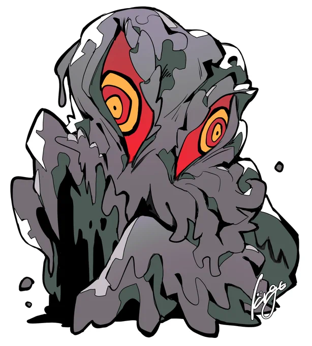 ラクガキ 公害怪獣 