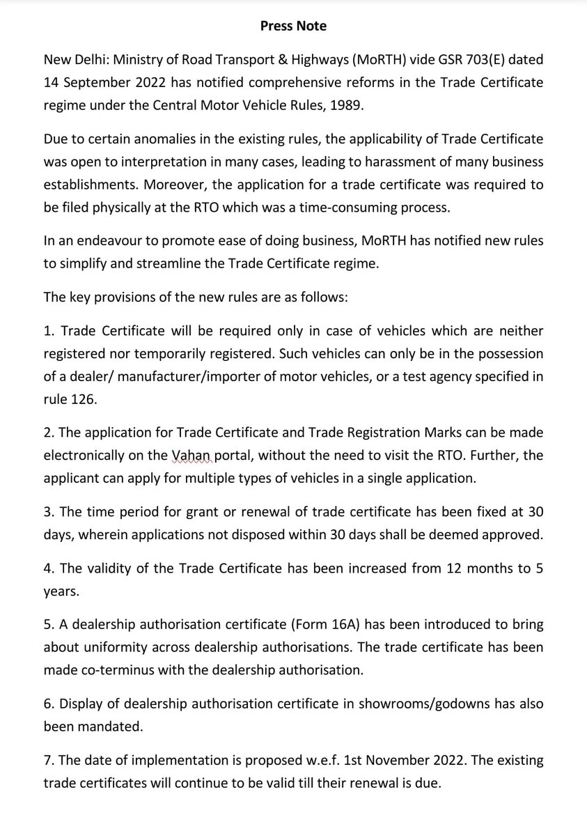 MORTHINDIA On Twitter MoRTH Has Issued A Notification Increasing 18 morthindia-on-twitter-morth-has-issued-a-notification-increasing-18
