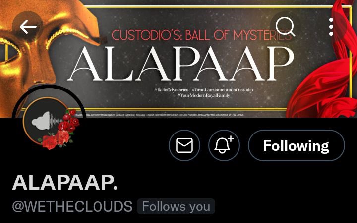 WETHECL0UDS's tweet photo. ⠀⠀
⠀⠀
⠀ @WETHECL0UDS  ───  ᎒ 09. 17. 22
⠀ THE CUSTODIOS:  The Ball of Mysteries
⠀ Alapaap and Art Avenue’s Collaboration
⠀⠀
⠀⠀ https://t.co/pK4p17bMmc