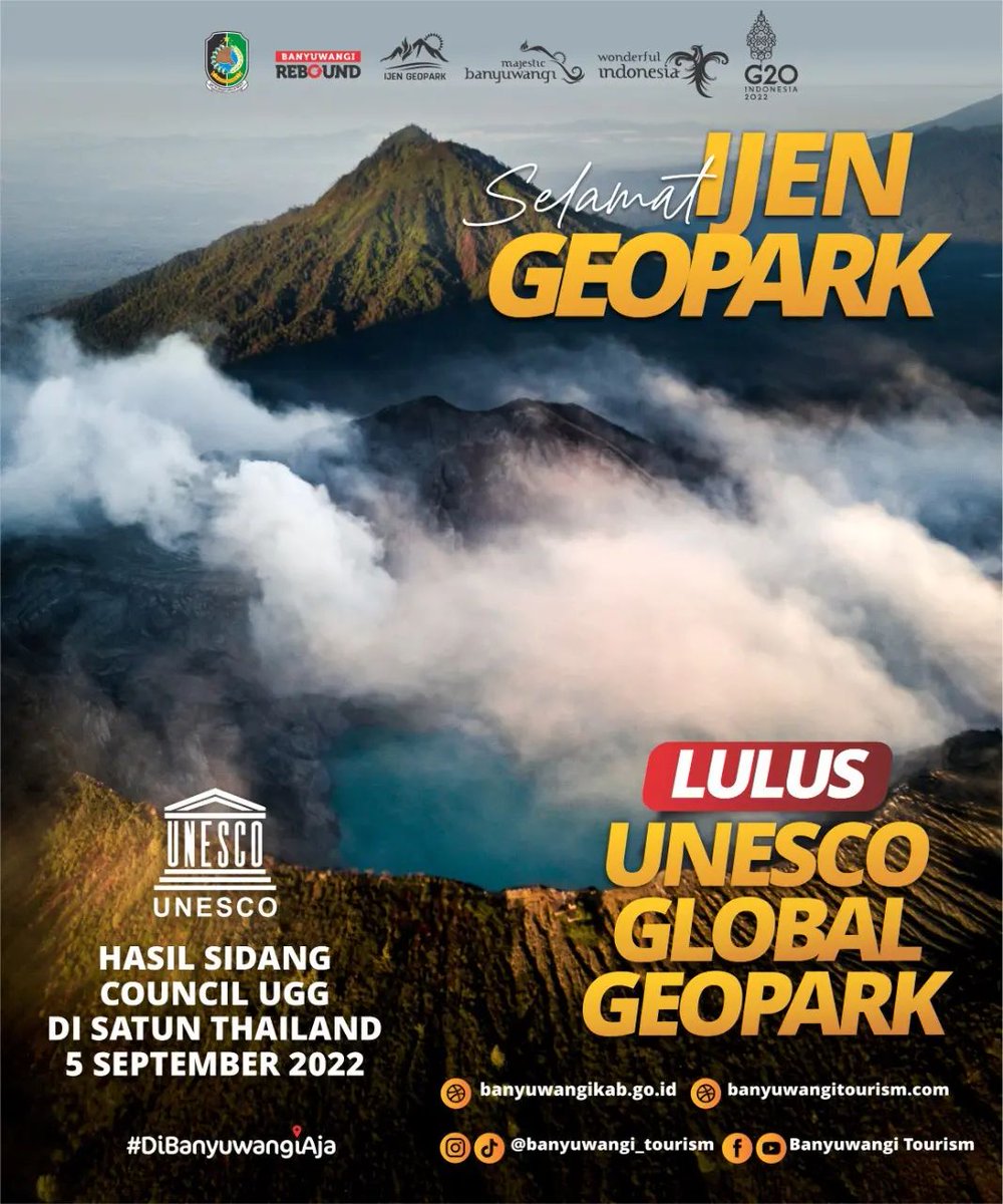 Selamat untuk Ijen Geopark