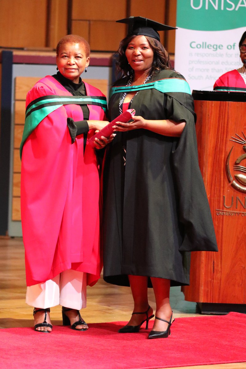 EducationGP1's tweet photo. 126 ECD practitioners graduated today at @unisa. They are part of 488 ECD practitioners that are funded by the @EducationGP1 to conclude their higher education studies &amp; be converted to PL1 teachers. #ECDFunctionShift2022 @Lesufi https://t.co/Y8wswcB6Um