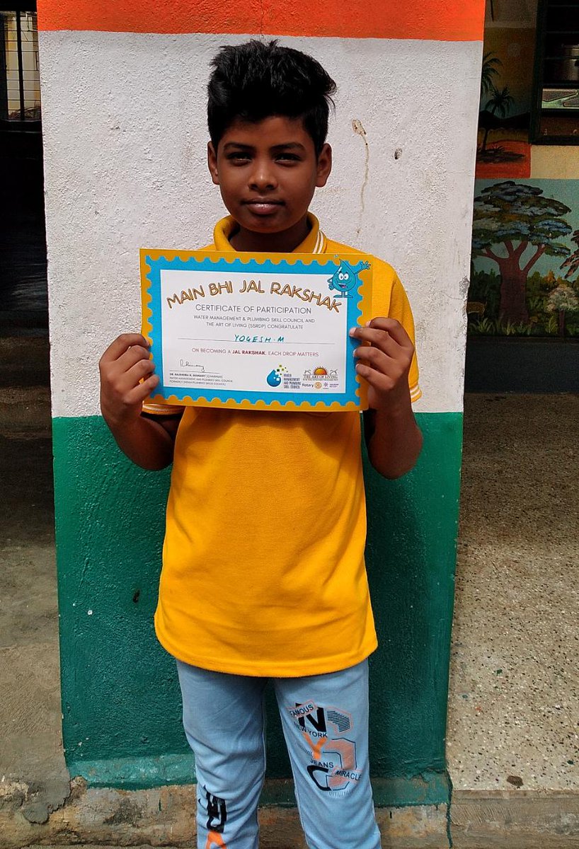 SriSriRDP's tweet photo. Join us as #jalrakshaks in the #MainBhiJalRakshak campaign by SSRDP in collaboration with #WMPSC to save water. Students of OB Chudahalli School, Bangalore, #Karnataka took the initiative to conserve water in support of this campaign.
#MoESD #SSSRDP #75schools @MSDESkillIndia https://t.co/NYIPJv5Vat