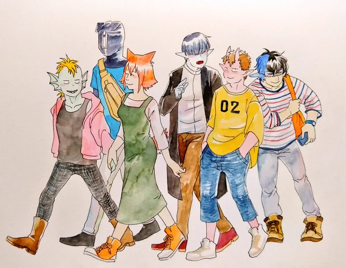 どうしようもない尺を使って描かれたうちの創作キャラクターを見て欲しいです。 