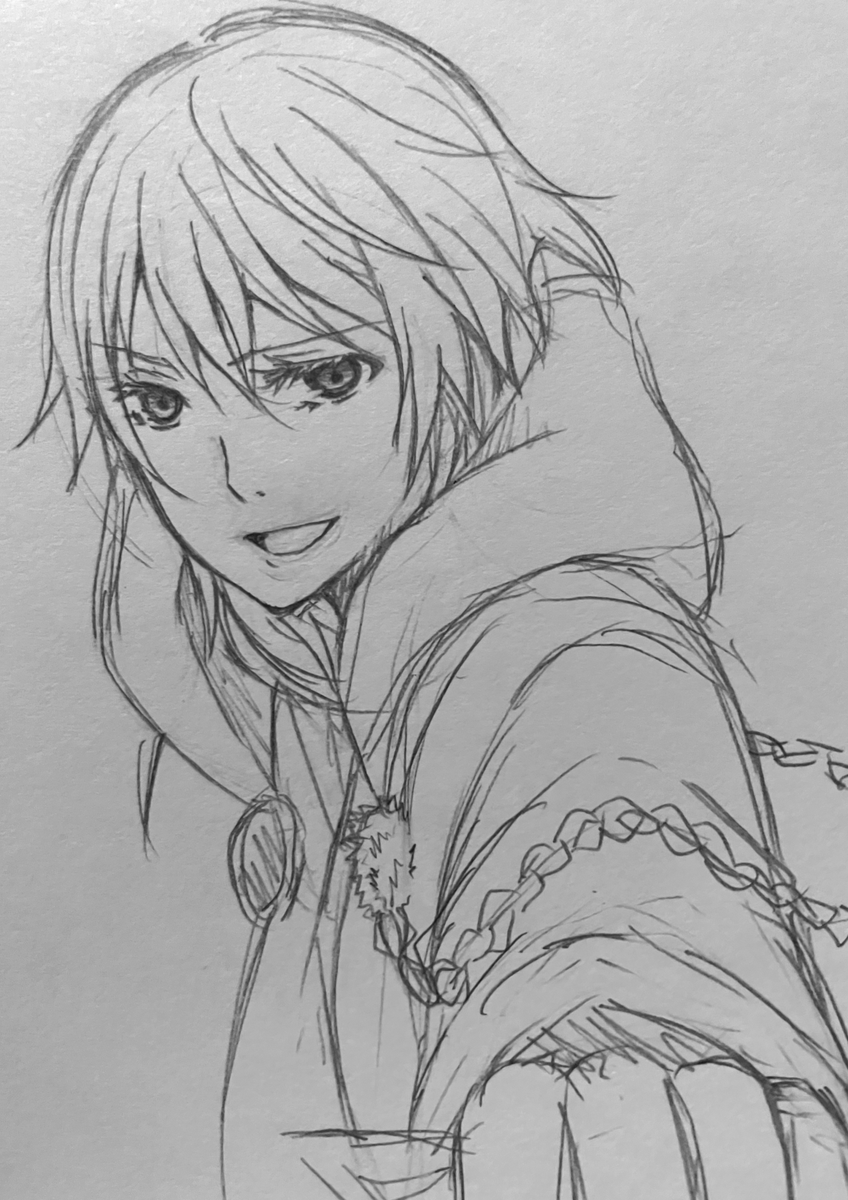 紙にガサガサ描いてた時代の絵が出てきたので恥を晒す勢いで上げます(Mじゃないよ) 昔の絵すぎて恥ずかしい  ・刀剣乱舞の鶴丸(初描きでうろ覚え) ・サクラとタロス(某狩りに行く実況のキャラ) ・ミクさん ・友達が書いてた小説の主人公  デジタルじゃないので画質悪いの許して…