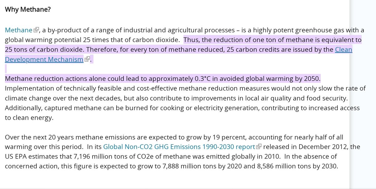 Digital_Ore's tweet image. "Implementation of technically feasible and cost-effective methane reduction measures would not only slow the rate of climate change over the next decades, but also contribute to improvements in local air quality and food security." - @WorldBank