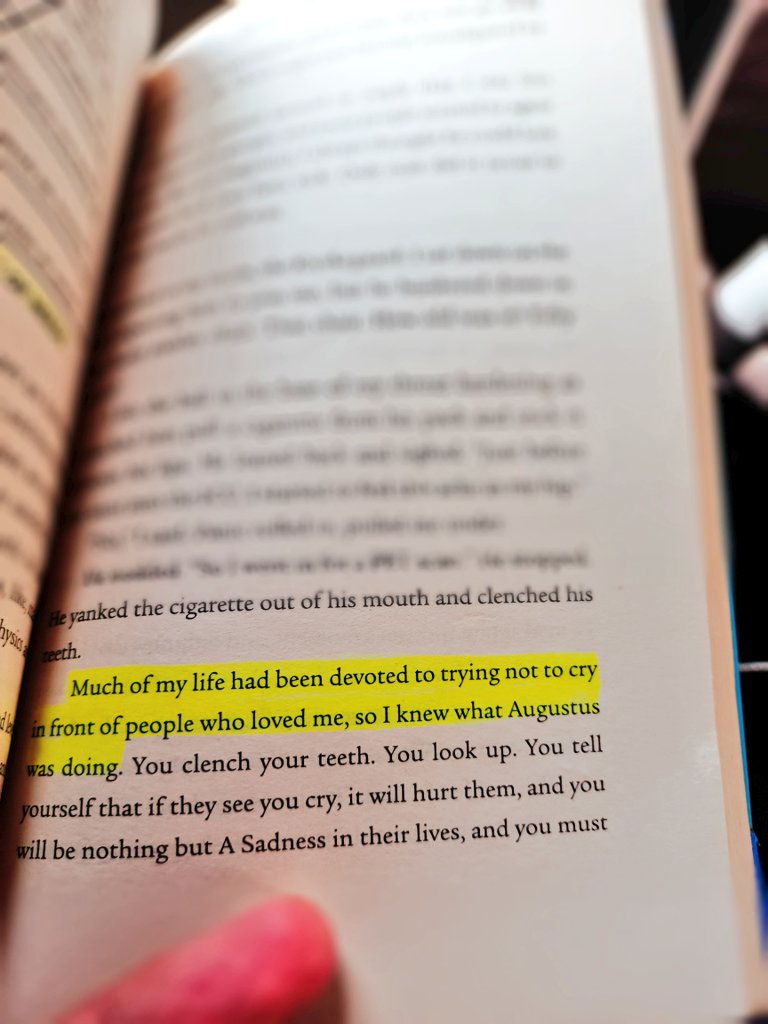 M_Rizwansays's tweet photo. "Much of my life had been devoted to trying not to cry in front of the people who loved me".
- Hazel Grace
#The_Fault_In_Our_Stars
#John_Green https://t.co/7HvCrc2cHR