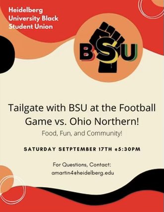 Come hangout with members of BSU before tonight’s football game!! Right outside the stadium 🖤