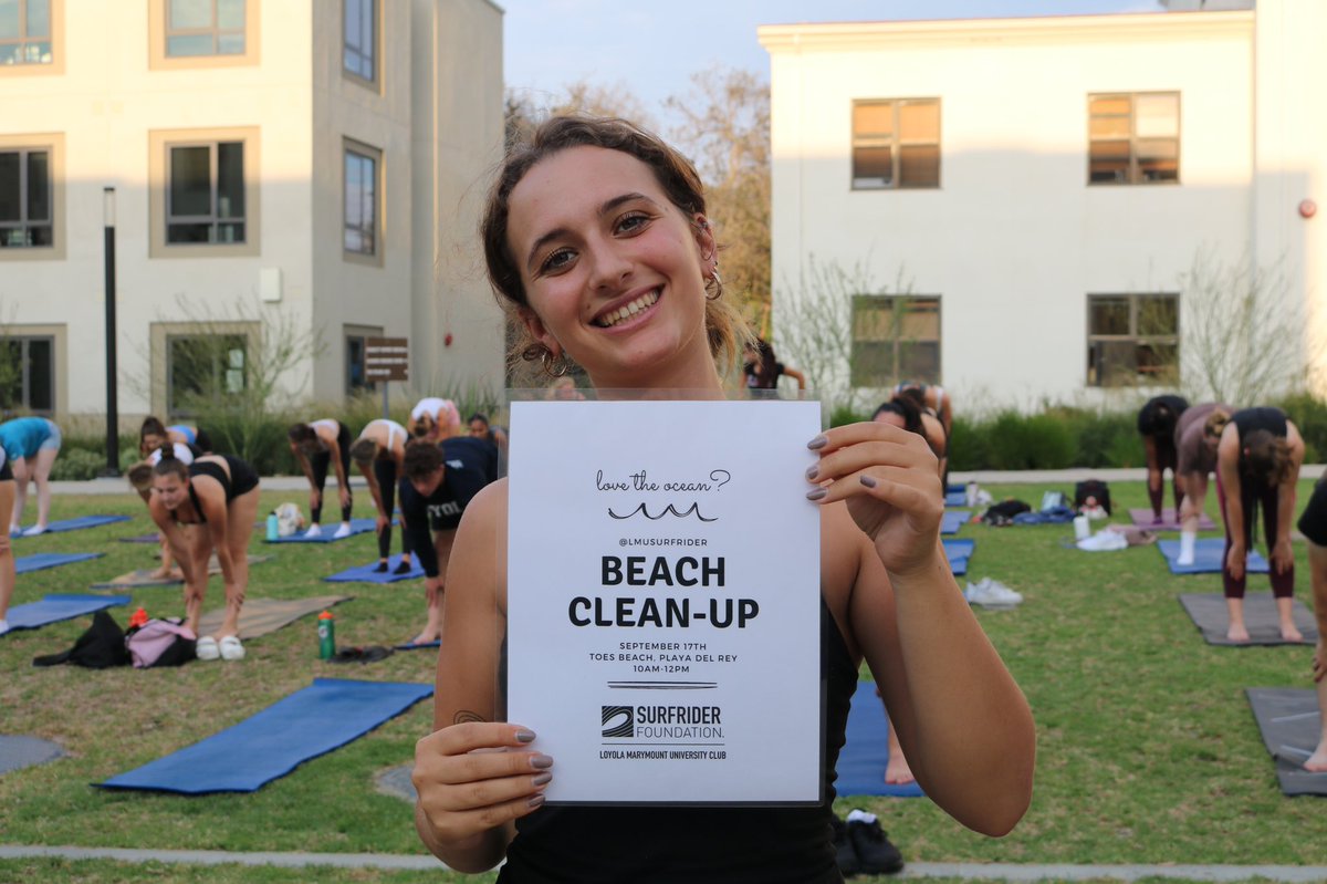 LMUStudentEXP's tweet photo. Shoutout to the 🦁 #LMU Surfrider Foundation Club whose team is headed to Toes Beach for a beach 🏖 clean-up today! The team will be collecting and sorting trash. Learn about their club here: https://t.co/bWfokGjX1s
#StudentEXP #ServiceandJustice https://t.co/0VUqvoo0UU