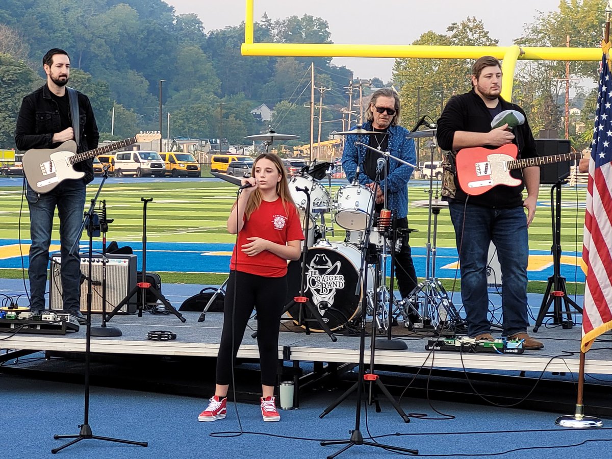 One of our seventh graders, CMS students gave a great performance of the National Anthem at the #TunneltoTowers event today!