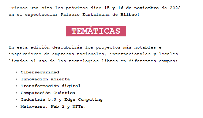 SraOSINT's tweet image. Agradezco la invitación a #Librecon2022

#ciberseguridad 
#innovacion 
#transformacióndigital 
#computacióncuántica 
#metaverso 
#web3 
#nft