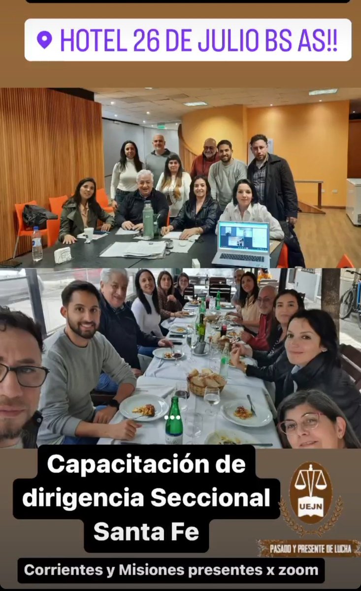 FernandezMaraL's tweet photo. UEJN. Capacitación con cros/as Seccionales Santa Fe, Corrientes, Misiones y CABA. Militancia - compromiso - mística https://t.co/78VtEXC4RD
