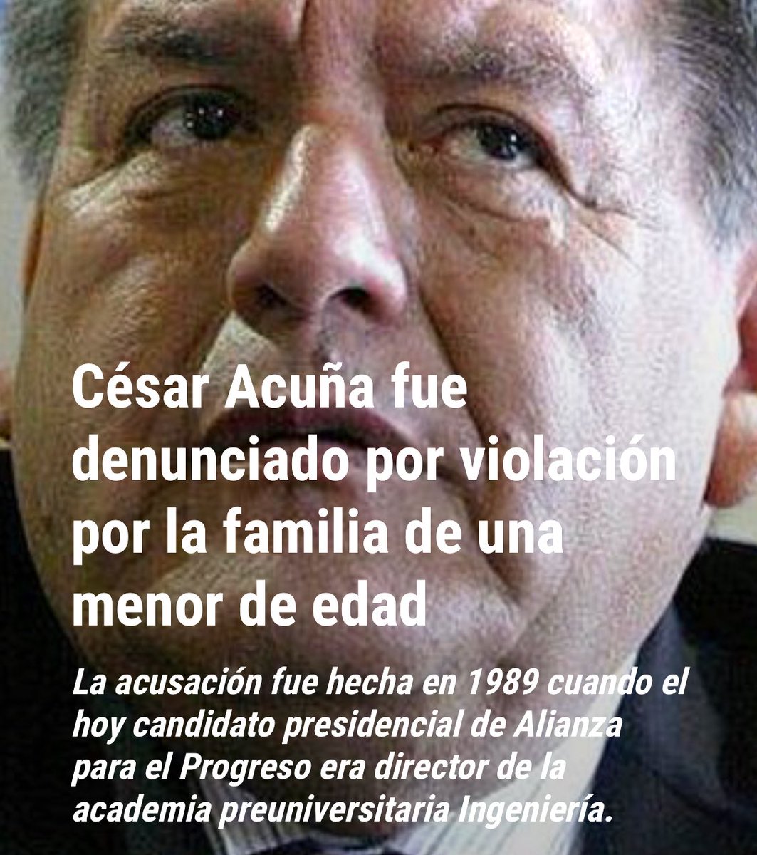 chrisbustc's tweet photo. La Audacia de @CesarAcunaP https://t.co/lMSw6udt69