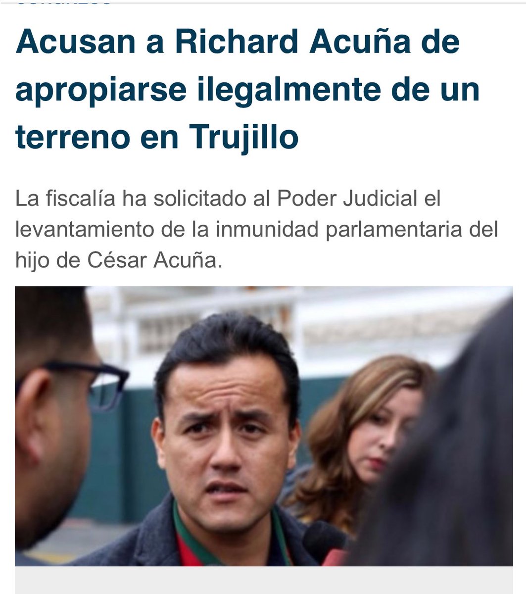 chrisbustc's tweet photo. La Audacia de @CesarAcunaP https://t.co/lMSw6udt69