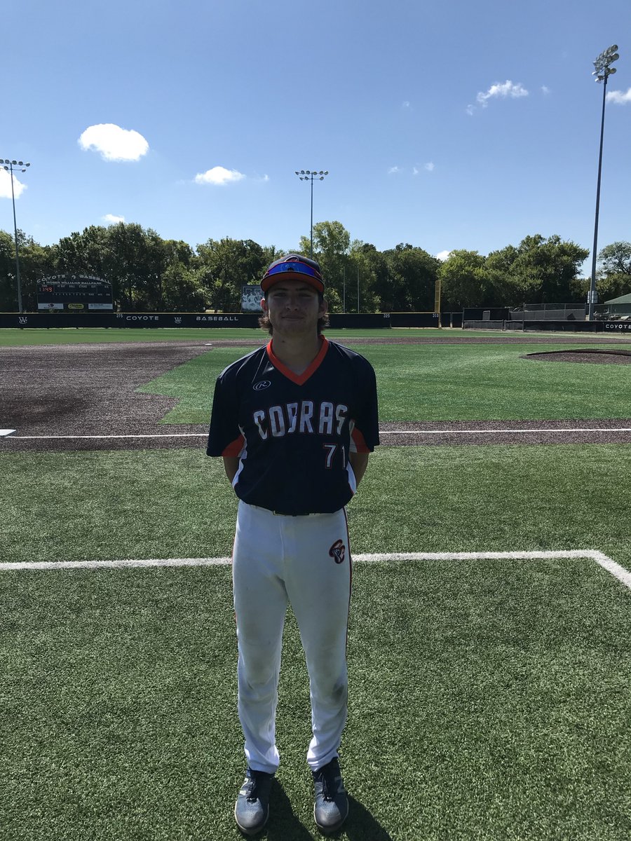 F: <a href="/follow_cobras/">Cooperstown Cobras</a> Tredaway 18U 8, Dallas Mustangs 18U 5
PoG: <a href="/cole_barton11/">Cole Barton</a> 1-2, 2B, 2 RBI
Pitcher: Nathan Nunez 2 IP, 4K