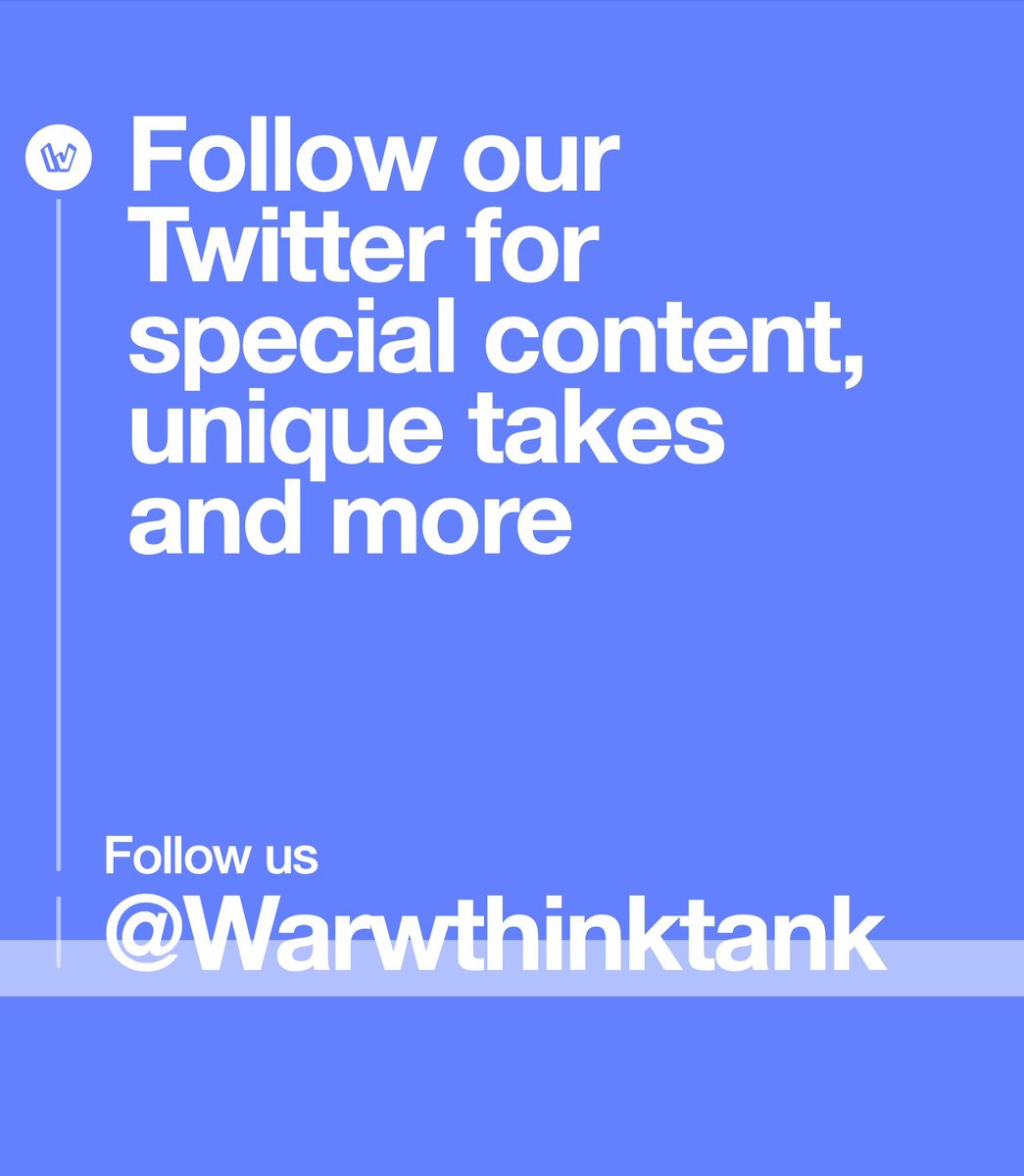 It’s time to tweet👇
Follow Warwick Think Tank and discover student-led policy