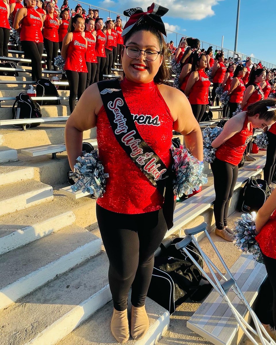 StevensPepSquad's tweet photo. Congratulations to our Officer of the Week: Amya and Soaring Wings of the Week Abby and Jaselle ♥️🖤 #stevens #soaringwingspepsquad https://t.co/5q2wRn4cxQ