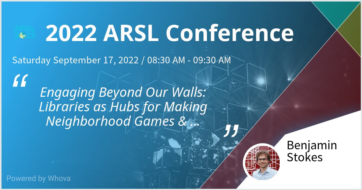 bgstokes's tweet photo. Fantastic trip to Chattanooga! Today we presented on how rural libraries are making #LocalGames and low-tech storytelling outdoors — especially with local history. In partnership with @dcpl and supported by @US_IMLS. #Arsl2022 https://t.co/i3oF7OUGss