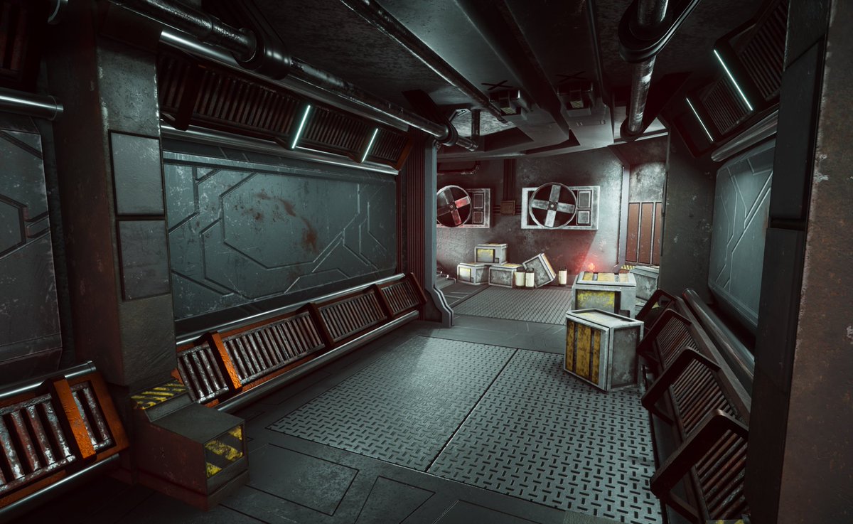 GrillBunny's tweet photo. Lighting means *everything* definitely took my project up a notch with making the lighting. Next week is final processing and touches to make it even more *chef kiss* 
.
#3dmodeling #3dart #3dlevel #3dmodel #3dartist #3Dlearning #unrealengine #3dlighting https://t.co/RrXyTMLB4J