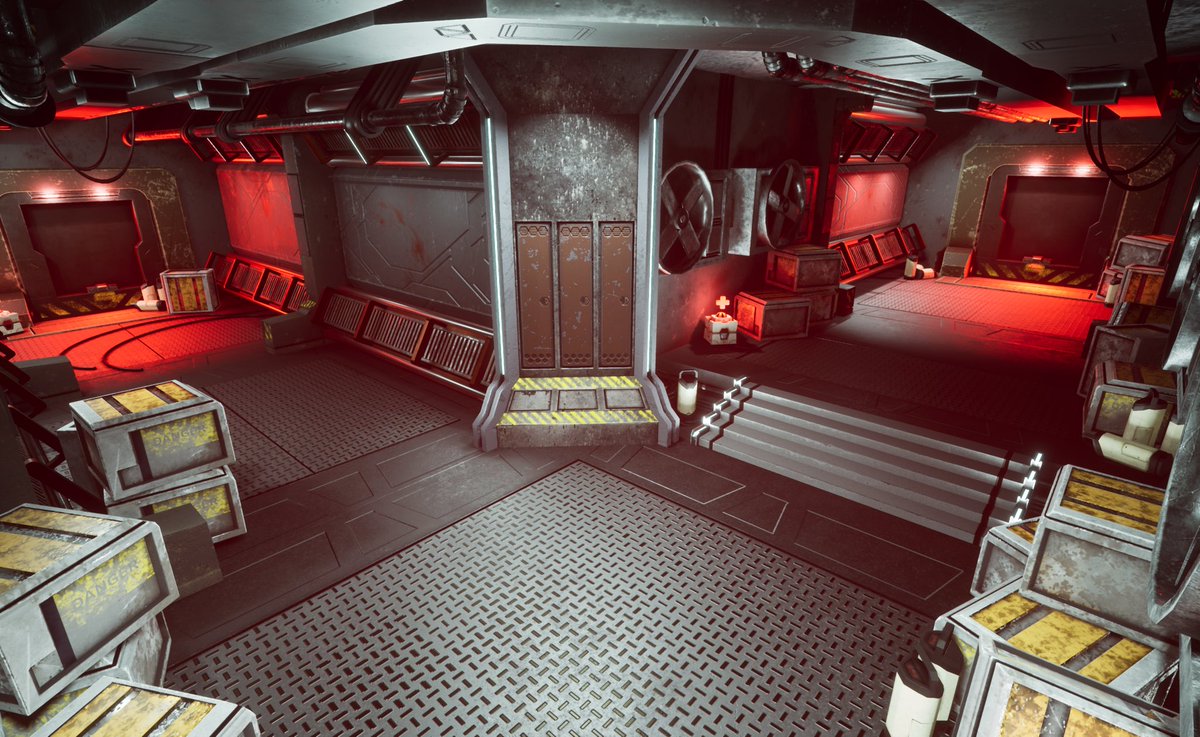 GrillBunny's tweet photo. Lighting means *everything* definitely took my project up a notch with making the lighting. Next week is final processing and touches to make it even more *chef kiss* 
.
#3dmodeling #3dart #3dlevel #3dmodel #3dartist #3Dlearning #unrealengine #3dlighting https://t.co/RrXyTMLB4J