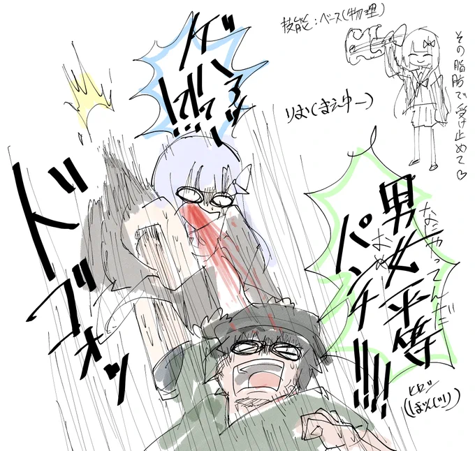 初めてTRPGやりながら落書きしてた
楽しい～😎 