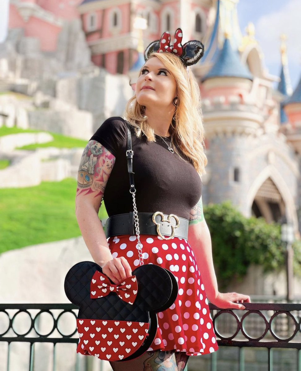 BuckleDownInc's tweet photo. Can someone tell @kats_disneylife to bring us to Disneyland Paris with her?!?! 😍✨🏰👑

She is SERVING us all the Disney Magic overseas and we’re grateful for it!!!!! 

Now, which one belt would YOU want to style? Belt 1 (Disney) or Belt 2 (Mickey)?! 

#Paris #DisneylandParis30 https://t.co/XUTbahotVQ