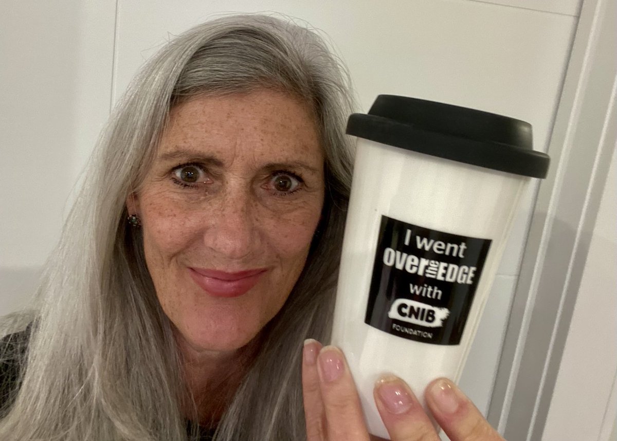 Went “Over the Edge” for #CNIB this morning!