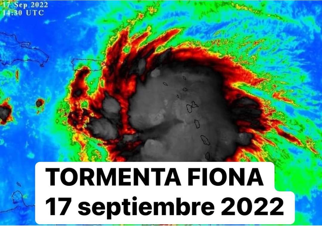 2017 was Maria and now Fiona is bigger like a Maria...so this is say goodbye all of you and you will pray 🙏 #HuracanFiona #PuertoRico this not joking