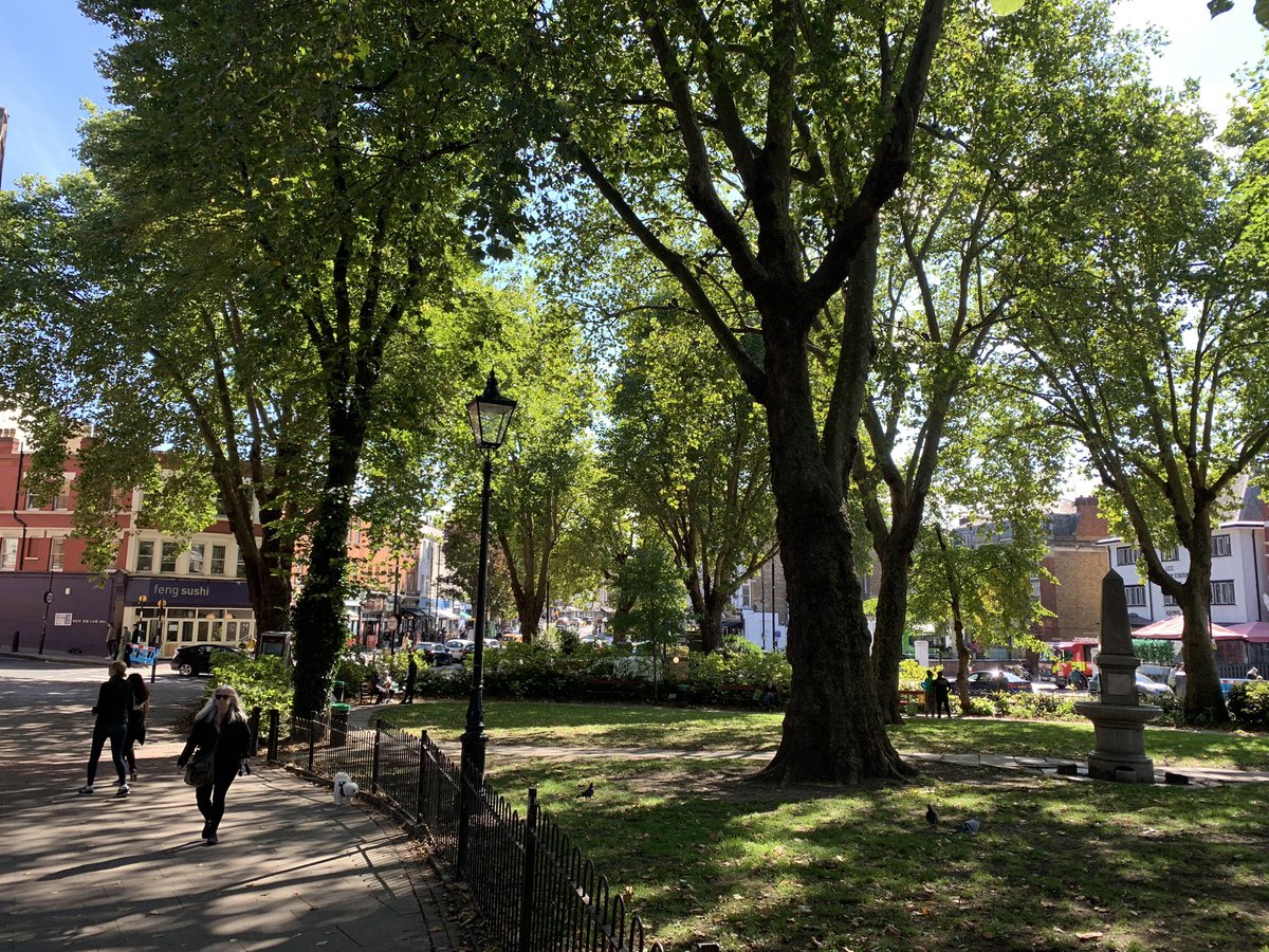 KeithMoffitt's tweet photo. West End Green looking beautiful on this wonderful early autumn day. #westhampstead #whamp https://t.co/LPTjM2L8ym