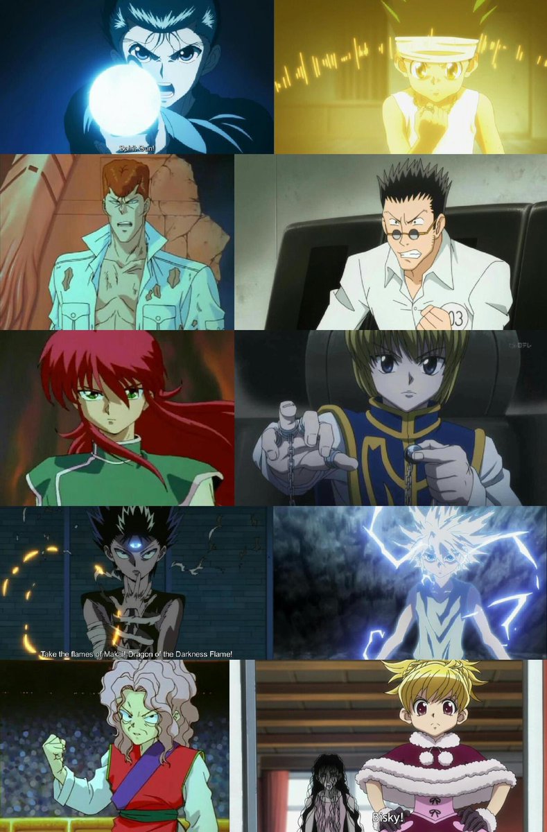 NurikoGoddess's tweet photo. YYH vs HxH https://t.co/fn1EPmMkhU