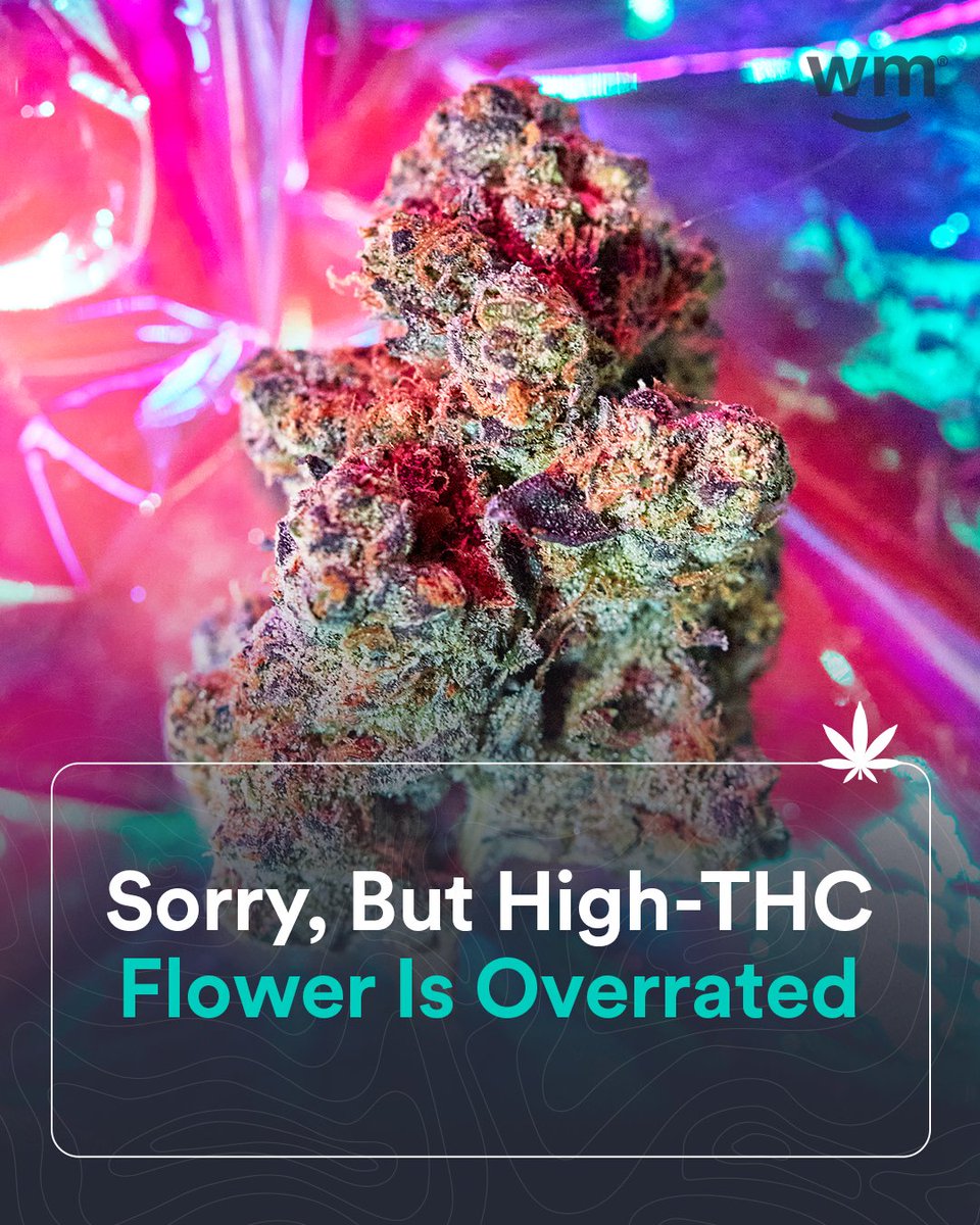 weedmaps's tweet photo. Do you think that potent flower is overrated 🌿? 

Learn more: https://t.co/Rdvqo63BUs https://t.co/oeVQga2CTn